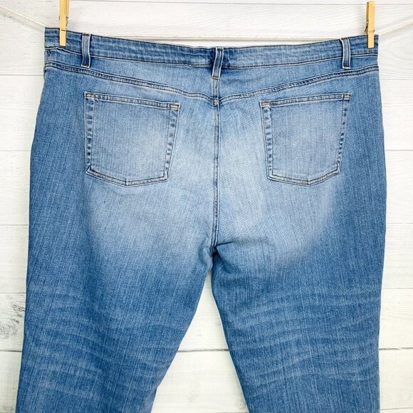 Eileen Fisher Womens Jeans Stretch Organic Cotton Denim Skinny Plus Size 24W - Picture 8 of 13